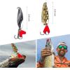 imageFishing Lures Kit for Freshwater Bait Tackle Kit for Bass Trout Salmon Fishing Accessories Tackle Box Including Spoon Lures Soft Plastic WormsFishing Lures Kit 33 Pcs