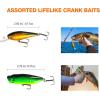 imageFishing Lures Kit for Freshwater Bait Tackle Kit for Bass Trout Salmon Fishing Accessories Tackle Box Including Spoon Lures Soft Plastic WormsFishing Lures kit 56 pcs
