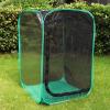 imageRESTCLOUD 36quot Large Monarch Butterfly Habitat Giant Collapsible Insect Mesh Cage Terrarium Popup 24 x 24 x 36 InchesBlack with Green