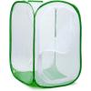 imageRESTCLOUD 36quot Large Monarch Butterfly Habitat Giant Collapsible Insect Mesh Cage Terrarium Popup 24 x 24 x 36 InchesWhite with Green