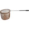 imageRESTCLOUD Bait Net and Fishing Landing Net with Telescoping Pole Handle Extends to 59 inchesBrown