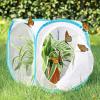 imageRESTCLOUD Insect and Butterfly Habitat Cage Terrarium Popup 236 Inches TallWhite With Blue