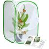 imageRESTCLOUD Insect and Butterfly Habitat Cage Terrarium Popup 236 Inches TallWhite With Green