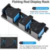 imageRESTCLOUD Wall Mounted Fishing Rod Holder Vertical Rack for Garage Storage Fits 319mm Rod Diameter 9 Slots3 Slots