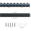 imageRESTCLOUD Wall Mounted Fishing Rod Holder Vertical Rack for Garage Storage Fits 319mm Rod Diameter 9 Slots9 Slots