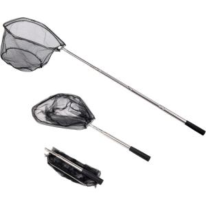 imageRESTCLOUD Fishing Landing Net with Telescoping Pole Handle Fishing net Freshwater for Kids Men Women Extend to 4063 InchesD Strong Stainless Handle  48 Full