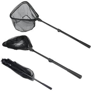imageRESTCLOUD Fishing Landing Net with Telescoping Pole Handle Fishing net Freshwater for Kids Men Women Extend to 4063 InchesG Aircraftgrade Aluminum Handle  71 Full