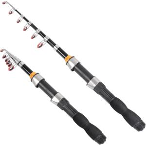 imageTelescopic Collapsible Extendable Fishing Rod for Saltwater and Freshwater Lightweight and Compact DesignFull Extend 49 Feet
