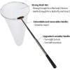 imageRESTCLOUD Insect and Butterfly Net with 12quot Ring 24quot Net Depth Strong Stainless Telescoping Handle Extends to 38 Inches12 Ring  59 Handle
