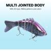 imageRESTCLOUD MultiSegment Fishing Lures Lifelike Swimbait for Bass Trout Pike Slow Sinking Lures 3Pack