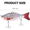 imageRESTCLOUD MultiSegment Fishing Lures Lifelike Swimbait for Bass Trout Pike Slow Sinking Lures 3Pack