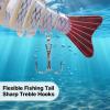 imageRESTCLOUD MultiSegment Fishing Lures Lifelike Swimbait for Bass Trout Pike Slow Sinking Lures 3Pack
