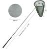 imageRESTCLOUD Professional Insect and Butterfly Net with 14quot Ring 26quot Net Depth 59quot Telescopic Handle Full Extends to 73quot Stainless Lockable73 Long  Green