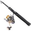 imageTelescopic Fishing Rod Collapsible Fishing Rod Portable Spinning Pole for Saltwater and Freshwater Carbon Fiber Lightweight and Compact DesignFull Extend 49 Feet