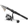 imageTelescopic Fishing Rod and Reel Combo Spinning Reel with Carrier Bag Travel Saltwater Freshwater Fishing79 Feet