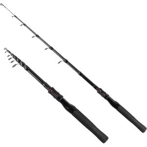 imageTelescopic Fishing Rod Collapsible Fishing Rod Portable Spinning Pole for Saltwater and Freshwater Carbon Fiber Lightweight and Compact DesignFull Extend 69 Feet