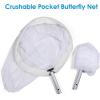 imageAdvanced Insect and Butterfly Net Crushable Pocket Butterfly Net with Detachable PushFit Handle Full Extend to 362 Inches12 Ring  362 inches Full Extend