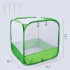 imageMesh Plant Cover for Outdoor Plant Netting Protector Garden Cover Cloche for Fruit Vegetables Strawberry Flowers and Herbs PopUp Cage with 4 Stakes White with Green 197quot x 197quot x 197quot