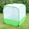 imageMesh Plant Cover for Outdoor Plant Netting Protector Garden Cover Cloche for Fruit Vegetables Strawberry Flowers and Herbs PopUp Cage with 4 Stakes White with Green 197quot x 197quot x 197quot
