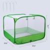 imageMesh Plant Cover for Outdoor Plant Netting Protector Garden Enclosure Cloche for Fruit Vegetables Strawberry Flowers and Herbs PopUp Cage with 4 Stakes White with Green 394quot x 394quot x 197quot