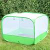 imageMesh Plant Cover for Outdoor Plant Netting Protector Garden Enclosure Cloche for Fruit Vegetables Strawberry Flowers and Herbs PopUp Cage with 4 Stakes White with Green 394quot x 394quot x 197quot