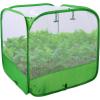 imageMesh Plant Cover for Outdoor Plant Netting Protector Garden Cover Cloche for Fruit Vegetables Strawberry Flowers and Herbs PopUp Cage with 4 Stakes White with Green 197quot x 197quot x 197quot
