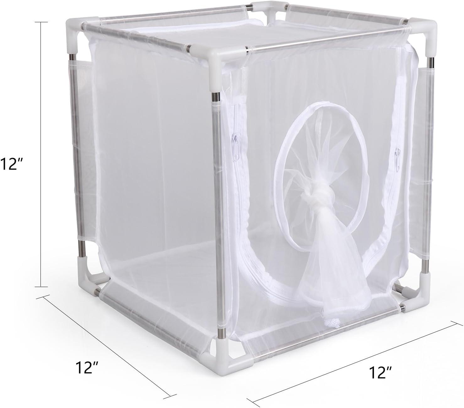 imageRESTCLOUD Insect Breeding Cage Insect Rearing cage with Ultra Fine Mesh Size 12quot x 12quot x 12quot