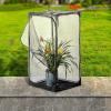 image30quot Heavy Duty Monarch Butterfly Habitat Outdoor Collapsible Insect Mesh Cage Terrarium Popup with Zipper Protection and Unzip BottomRemovable Bottom 46 Tall