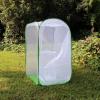 image4 Feet Extra Large Monarch Butterfly Habitat Giant Collapsible Insect Mesh Cage Terrarium Popup White  Green 28 x 28 x 48 InchesWhite  Green