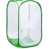 image4 Feet Extra Large Monarch Butterfly Habitat Giant Collapsible Insect Mesh Cage Terrarium Popup White  Green 28 x 28 x 48 InchesWhite  Green