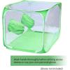 imageStill Air Grow Box Portable Mushroom Grow Tent with Hand Holes Clear PVC with Green Trim Collapsible Design 24 x 24 x 36 Inches