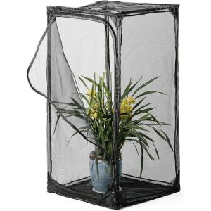 image30quot Heavy Duty Monarch Butterfly Habitat Outdoor Collapsible Insect Mesh Cage Terrarium Popup with Zipper Protection and Unzip BottomRemovable Bottom 46 Tall