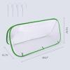 imagePopUp Garden Net Cloche Tunnel Mini Grow Tent and Plant Protection Cover for Fruit Vegetables Strawberry Flowers and Herbs with 4 Stakes 394quot x 1575quot x 1575quot