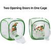 imageTwo Doors Monarch Butterfly Habitat Insect Mesh Cage Caterpillar Enclosure Terrarium Popup 12 X 12 X 12 Inches12 X 12 X 12 Inches