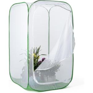 image59quot Outdoor Mesh Plant Enclosure Mesh Plant Cover for Pests Bird and Pest Protection Guard for Fruit Vegetables Flowers and Herbs PopUp Cage 35quotx35quotx59quot35 x 35 x 59 Inches