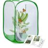 imageInsect and Butterfly Habitat Cage Terrarium Popup 12 X 12 X 12 Inches Polyester Bottom for Easier CleanGreen