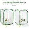 imageTwo Doors Large Monarch Butterfly Habitat Insect Mesh Cage Caterpillar Enclosure Terrarium Popup 24 x 24 x 36 inches24 x 24 x 36 inches