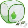imageInsect and Butterfly Habitat Cage Terrarium Popup 12 X 12 X 12 Inches Polyester Bottom for Easier CleanGreen
