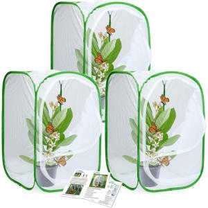 image3Pack Insect and Butterfly Habitat Cage Terrarium Popup Butterfly Enclosure 3 x 157 x 157 x 236quot3 x 157 x 157 x 236