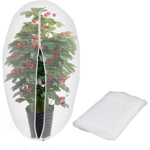 imageBird Netting for Blueberry Bushes Plant Netting Strawberry Plant Protector with Drawstring and Side Zipper Opening Size 708 x 708 Inches Pack of 1