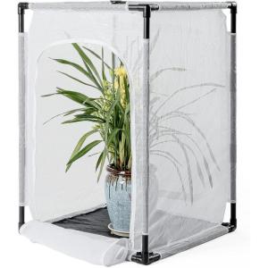 imageRESTCLOUD 30quot Large Monarch Butterfly Habitat Cage Outdoor Insect Mesh Cage Terrarium 165quot x 165quot x 30quotPoles Slide Through Cover 36 Tall