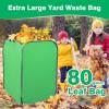 image:image80 Gallon Leaf Collector Bag Collapsible Trash Can Yard Waste Bag Portable Pop Up Leaf Bags Reusable Yard Garden Bags for Leaves Lawn Trash
