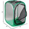 image:imageRESTCLOUD 36 Large Monarch Butterfly Habitat Giant Collapsible Insect Mesh Cage Terrarium Popup 24 x 24 x 36 InchesBlack with Green