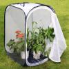 image:imageRESTCLOUD 36 Large Monarch Butterfly Habitat Giant Collapsible Insect Mesh Cage Terrarium Popup 24 x 24 x 36 InchesWhite with Black