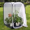 image:imageRESTCLOUD 36 Large Monarch Butterfly Habitat Giant Collapsible Insect Mesh Cage Terrarium Popup 24 x 24 x 36 InchesWhite with Black