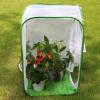 image:imageRESTCLOUD 36 Large Monarch Butterfly Habitat Giant Collapsible Insect Mesh Cage Terrarium Popup 24 x 24 x 36 InchesWhite with Green