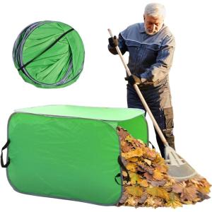 image:image80 Gallon Leaf Collector Bag Collapsible Trash Can Yard Waste Bag Portable Pop Up Leaf Bags Reusable Yard Garden Bags for Leaves Lawn Trash