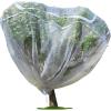 image:imageZippered Caterpillar Sleeve Milkweed Plant Netting Garden Netting Plant Covers Bird Net with Drawstring 24 inch Square Top 48 inch Drop