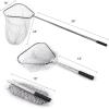 image:imageChicken Catching Net Bird Net with Telescoping Pole Strong Stainless Handle Full Extended to 48 Inches