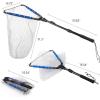 image:imageRESTCLOUD Fishing Landing Net with Telescoping Pole Handle Fishing net Freshwater for Kids Men Women Extend to 4063 InchesN Aluminum Handle With Deep Net and Large Mesh  354 Full